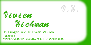 vivien wichman business card